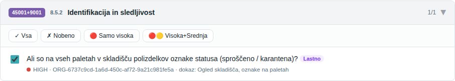 Lastno vprašanje v skupini 8.5.2 z značko Lastno